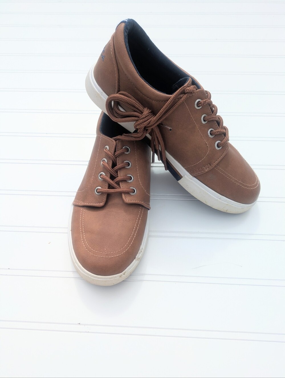 Nautica Brown Vegan Leather Casual/Dress Shoes